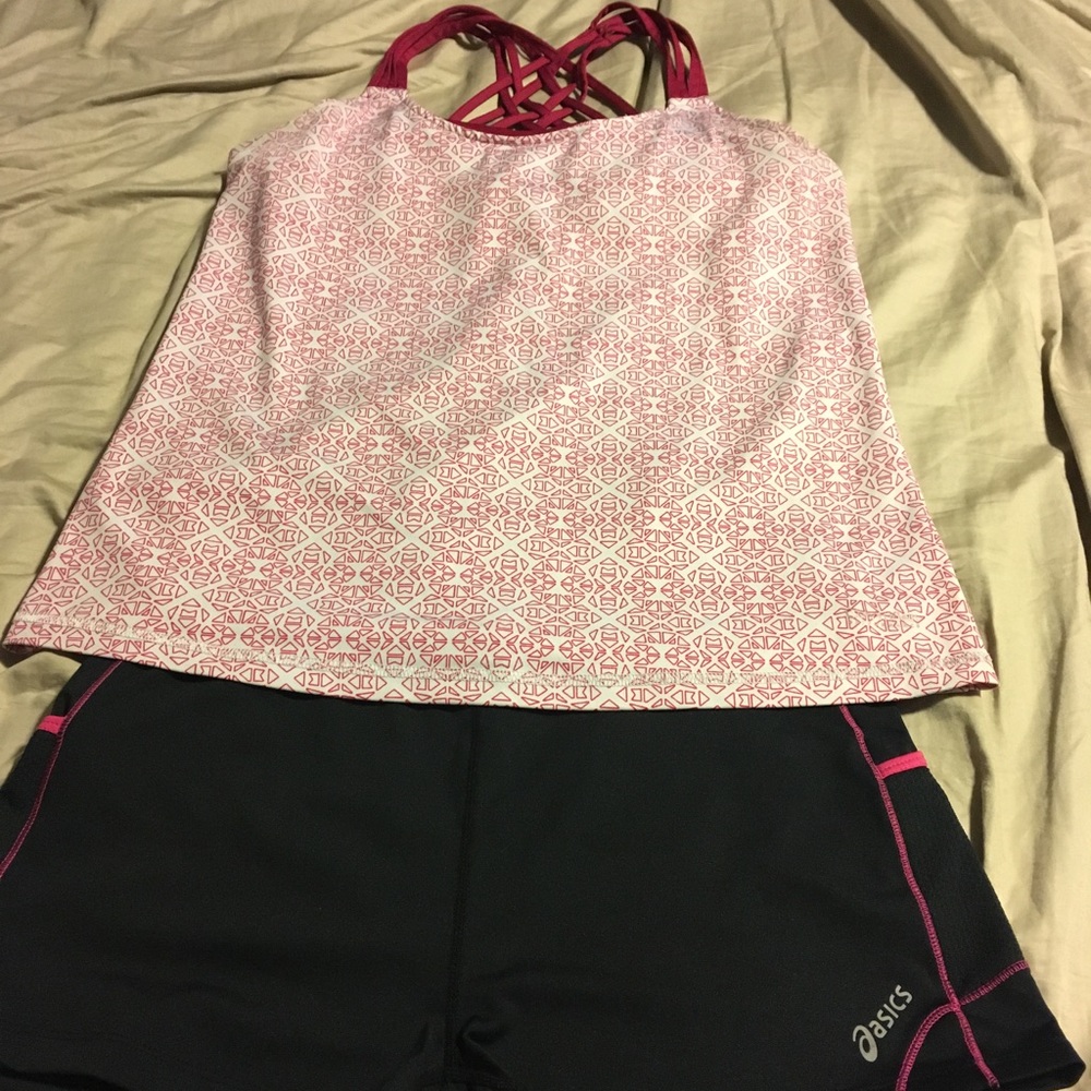 Size L/XL workout bundle- asics and Calvin Klein